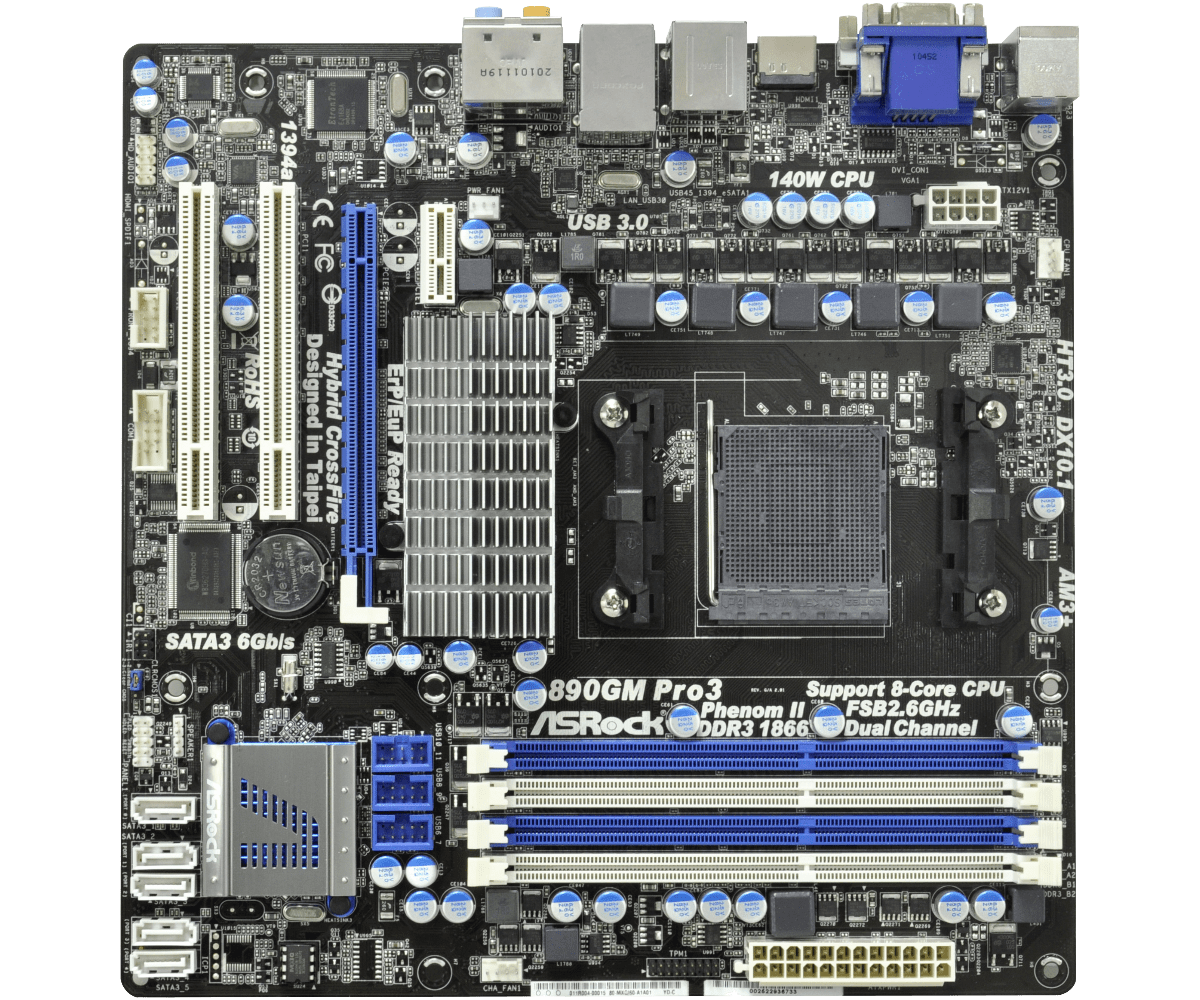 Asrock 890gm pro3 не стартует